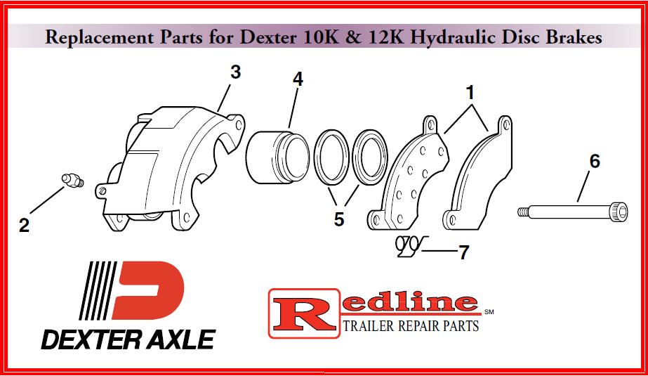 10K-12K DISC BRAKE REPLACEMENT PARTS